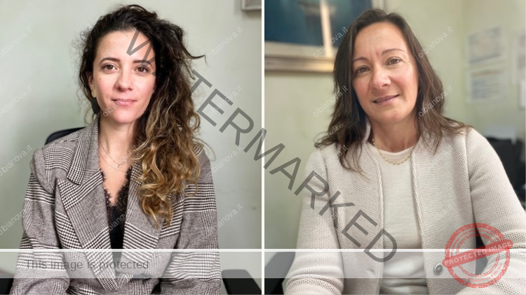 A sinistra Claudia Giagoni, a destra Nicoletta Orecchioni