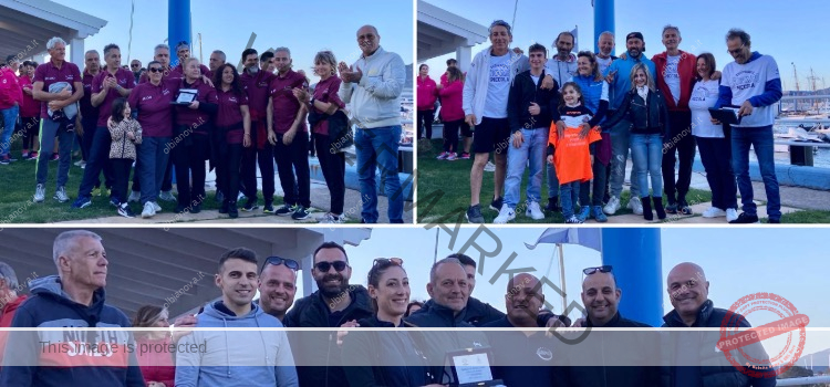 In alto a sinistra le Forze dell'Ordine e a destra i baristi ristoratori, in basso l'Aspo